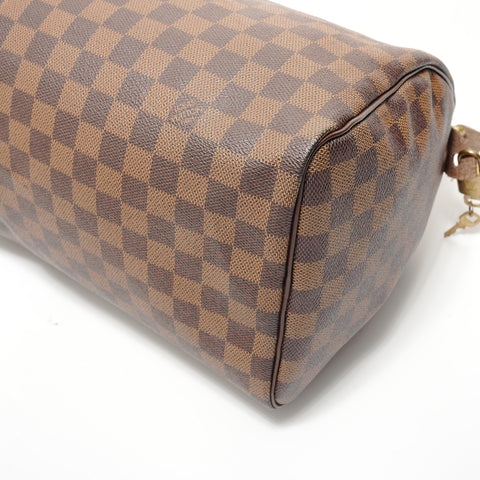 LOUIS VUITTON Damier Speedy 30, manufactured in 2006. Boston bag Brown WS28309