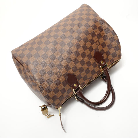 LOUIS VUITTON Damier Speedy 30, manufactured in 2006. Boston bag Brown WS28309