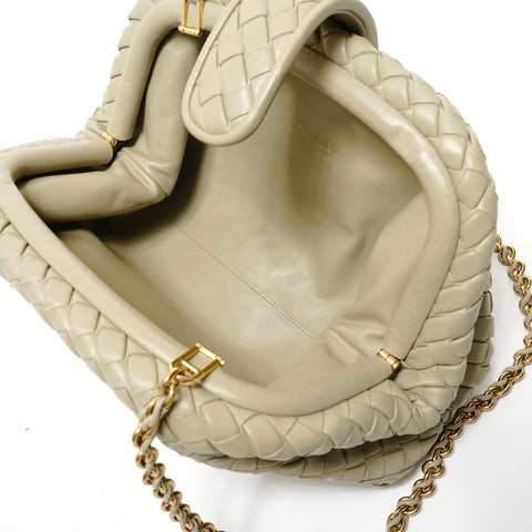 BOTTEGAVENETA INTRECCIATO Small Lauren 1980 Shoulder Bag green WS28310