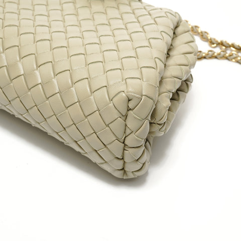 BOTTEGAVENETA INTRECCIATO Small Lauren 1980 Shoulder Bag green WS28310