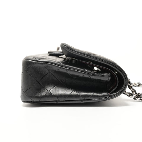 CHANEL Item No. 22, 2016-2017 Matelass Silver Metal Shoulder Bag black WS28311