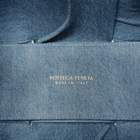 BOTTEGAVENETA Maxi INTRECCIATO Mini Arco 2-way Denim Handbag blue WS28314