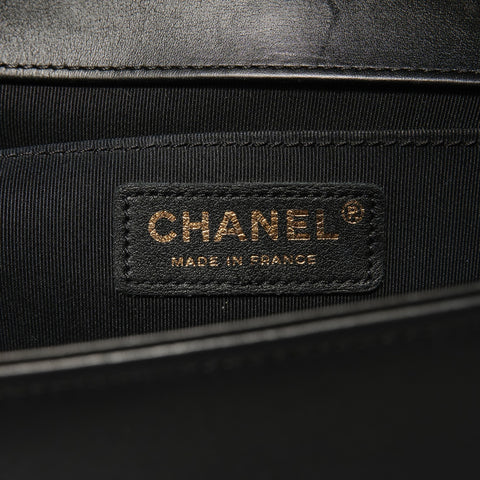 CHANEL Item No. 26, 2018-2019 Boy Chanel Metallic Shoulder Bag gold WS28315