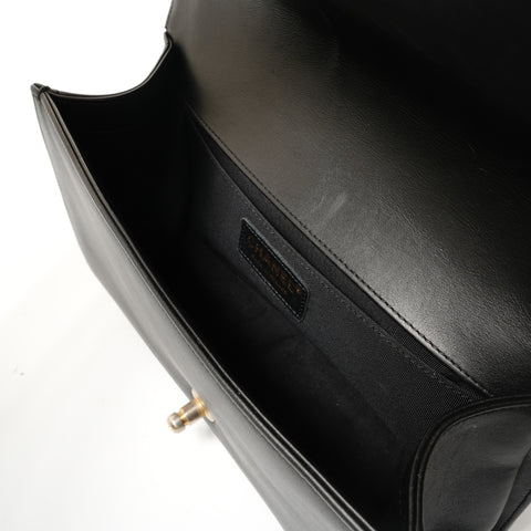 CHANEL Item No. 26, 2018-2019 Boy Chanel Metallic Shoulder Bag gold WS28315