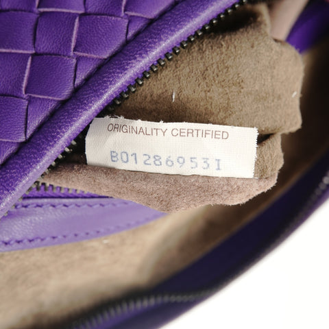 BOTTEGAVENETA INTRECCIATO Hobo Handbag purple WS28317