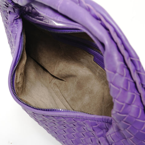 BOTTEGAVENETA INTRECCIATO Hobo Handbag purple WS28317