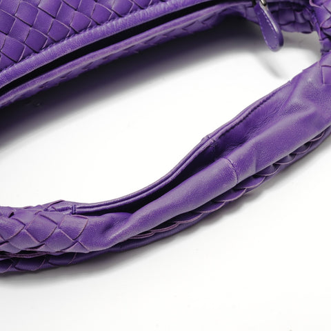 BOTTEGAVENETA INTRECCIATO Hobo Handbag purple WS28317