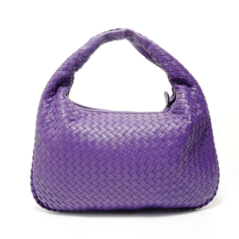 BOTTEGAVENETA INTRECCIATO Hobo Handbag purple WS28317