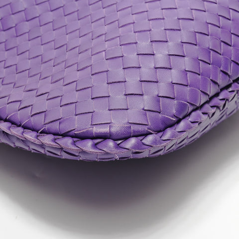 BOTTEGAVENETA INTRECCIATO Hobo Handbag purple WS28317