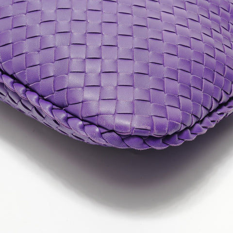 BOTTEGAVENETA INTRECCIATO Hobo Handbag purple WS28317