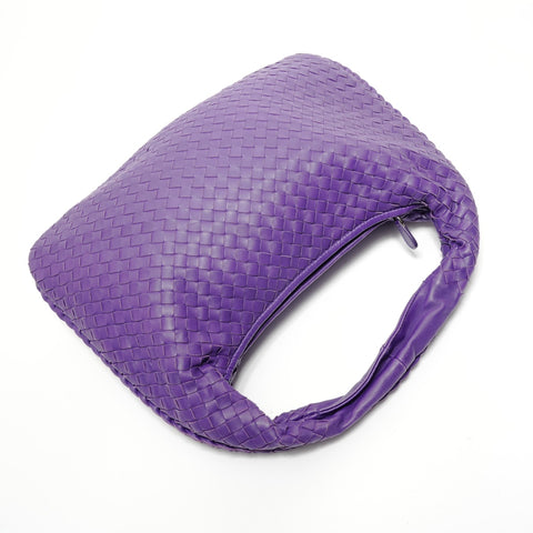 BOTTEGAVENETA INTRECCIATO Hobo Handbag purple WS28317