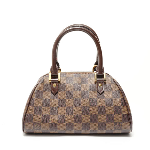LOUIS VUITTON Damier Rivera Mini Handbag Brown WS28319