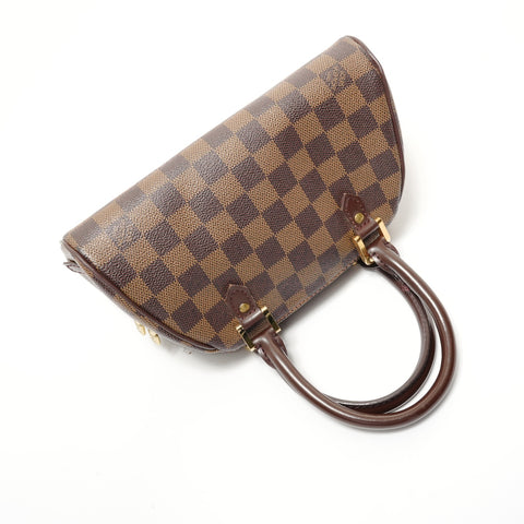 LOUIS VUITTON Damier Rivera Mini Handbag Brown WS28319