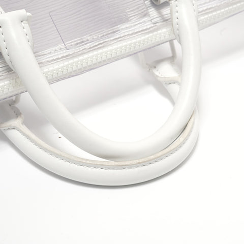 LOUIS VUITTON Epi Plage Keepall Handbag white WS28320