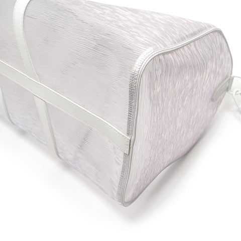 LOUIS VUITTON Epi Plage Keepall Handbag white WS28320