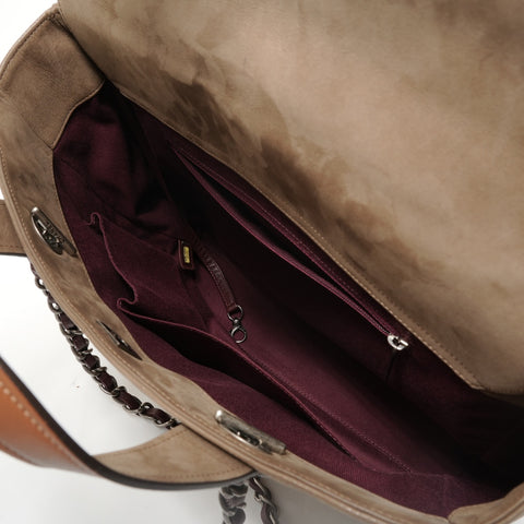 CHANEL Track #14, 1996-1997, In the Mix, Portobello Shoulder Bag Brown WS28322