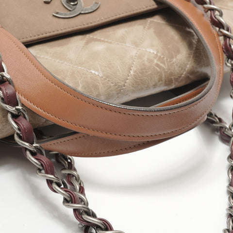 CHANEL Track #14, 1996-1997, In the Mix, Portobello Shoulder Bag Brown WS28322