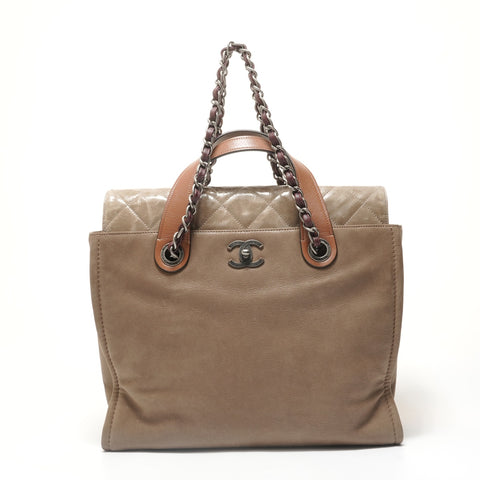 CHANEL Track #14, 1996-1997, In the Mix, Portobello Shoulder Bag Brown WS28322