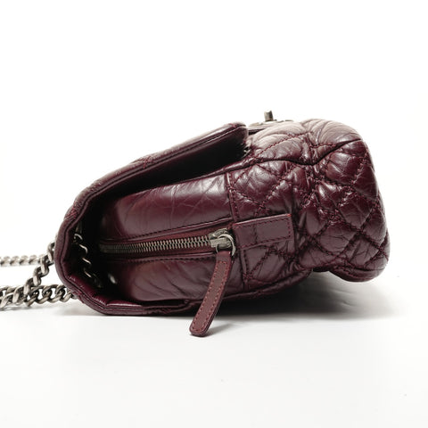 CHANEL Item No. 18, 2013-2014 Portobello Flap Bag, Quilted Aged Shoulder Bag purple WS28323