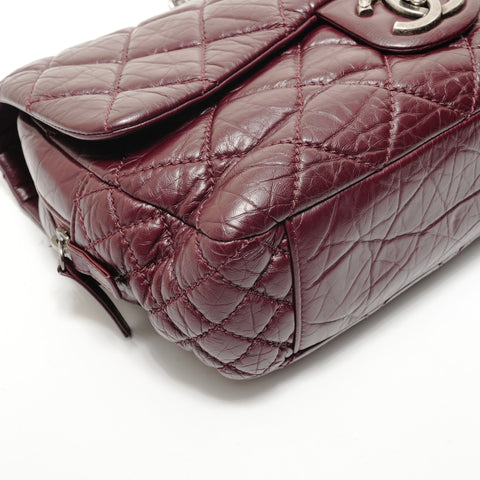 CHANEL Item No. 18, 2013-2014 Portobello Flap Bag, Quilted Aged Shoulder Bag purple WS28323