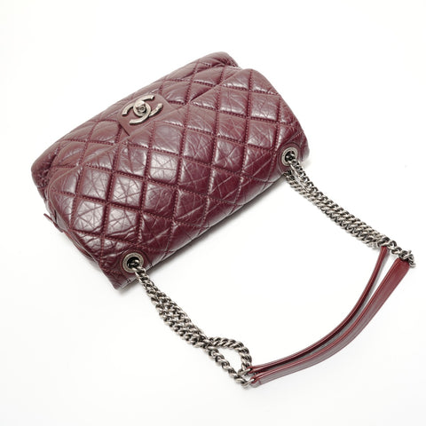 CHANEL Item No. 18, 2013-2014 Portobello Flap Bag, Quilted Aged Shoulder Bag purple WS28323