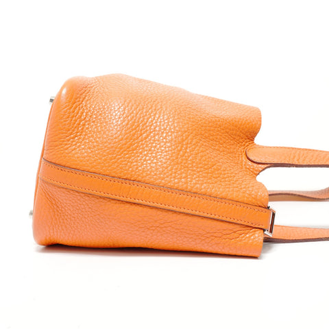 HERMES 2011 Picotin Lock PM � O Handbag Orange WS28326
