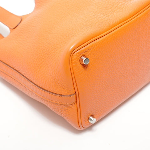 HERMES 2011 Picotin Lock PM � O Handbag Orange WS28326