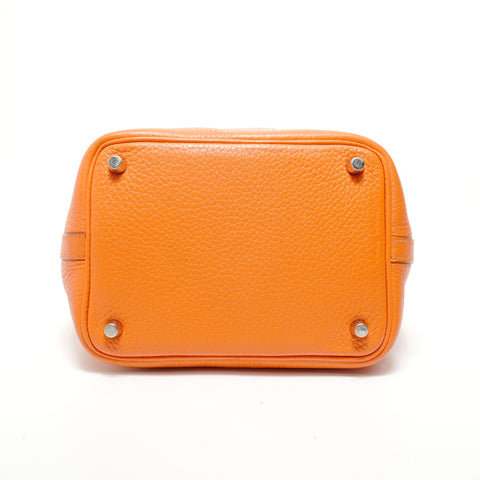 HERMES 2011 Picotin Lock PM � O Handbag Orange WS28326