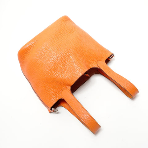 HERMES 2011 Picotin Lock PM � O Handbag Orange WS28326