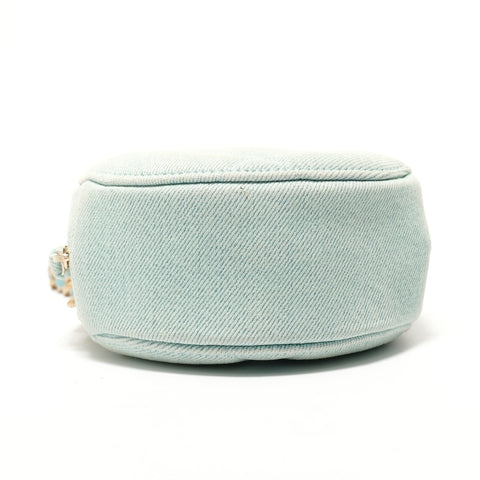 CHANEL 19 Matelass Denim 31 Series Chain Shoulder Bag blue WS28327