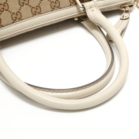 GUCCI GG Canvas Sukey 2way Handbag beige WS28328