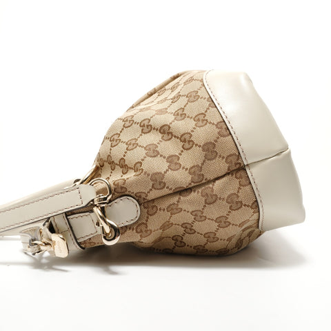 GUCCI GG Canvas Sukey 2way Handbag beige WS28328