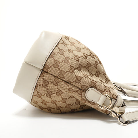 GUCCI GG Canvas Sukey 2way Handbag beige WS28328