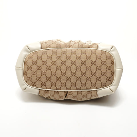 GUCCI GG Canvas Sukey 2way Handbag beige WS28328