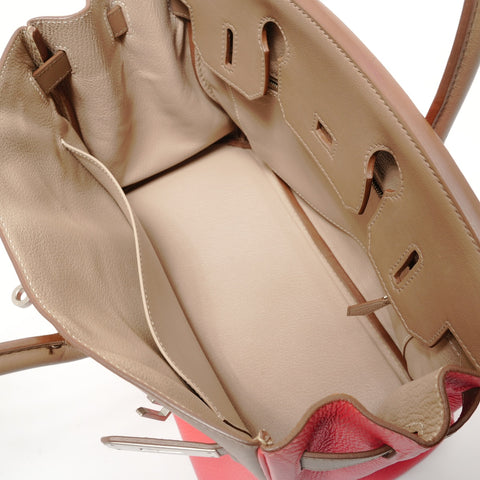 HERMES Birkin 30 Casaq Handbag pink WS28329