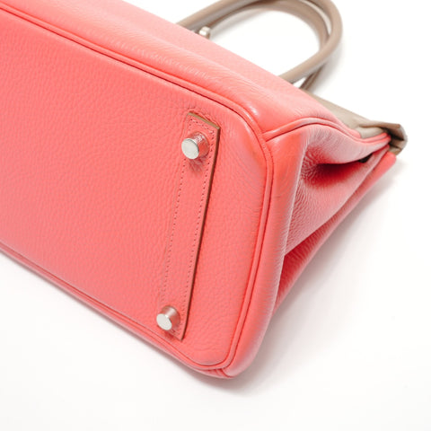HERMES Birkin 30 Casaq Handbag pink WS28329