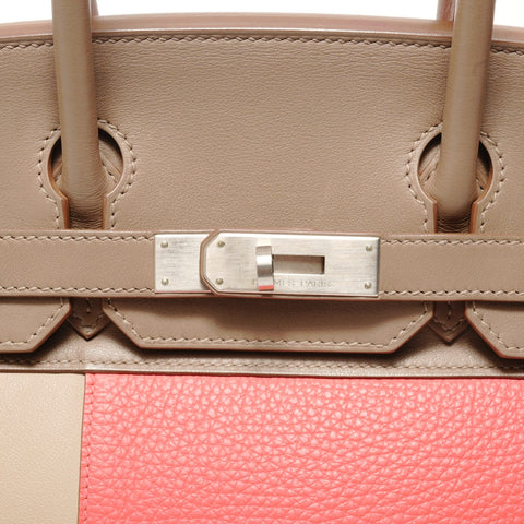 HERMES Birkin 30 Casaq Handbag pink WS28329