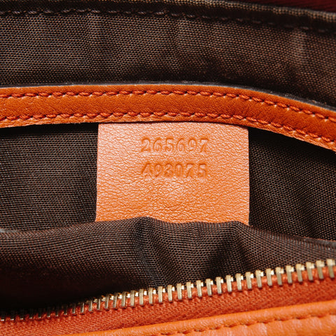 GUCCI Guccissima Joy Boston Bag Handbag Orange WS28330