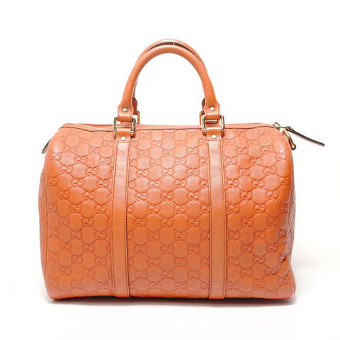 GUCCI Guccissima Joy Boston Bag Handbag Orange WS28330