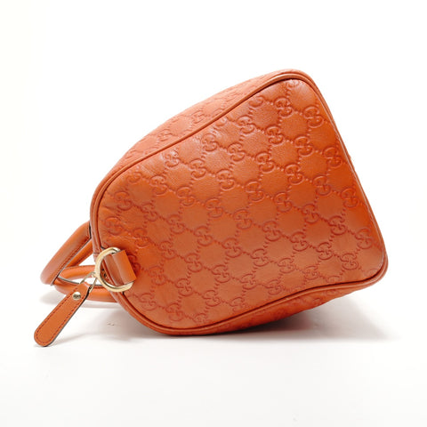 GUCCI Guccissima Joy Boston Bag Handbag Orange WS28330