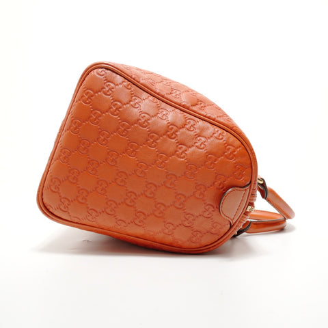 GUCCI Guccissima Joy Boston Bag Handbag Orange WS28330