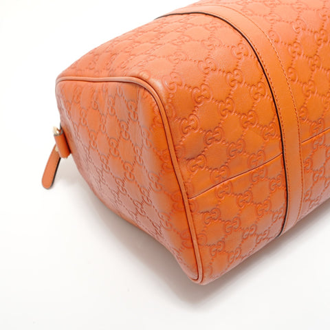 GUCCI Guccissima Joy Boston Bag Handbag Orange WS28330