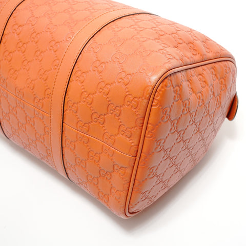 GUCCI Guccissima Joy Boston Bag Handbag Orange WS28330