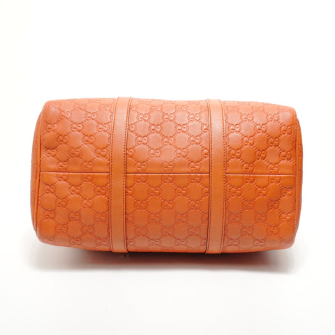 GUCCI Guccissima Joy Boston Bag Handbag Orange WS28330