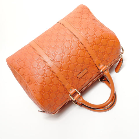 GUCCI Guccissima Joy Boston Bag Handbag Orange WS28330
