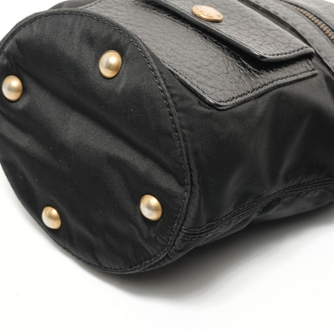 PRADA one belt logo Metal Shoulder Bag black WS28332