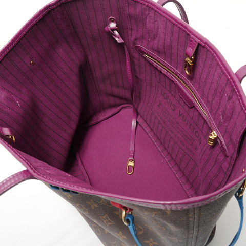 LOUIS VUITTON Monogram Neverfull MM Tote Bag Brown WS28334