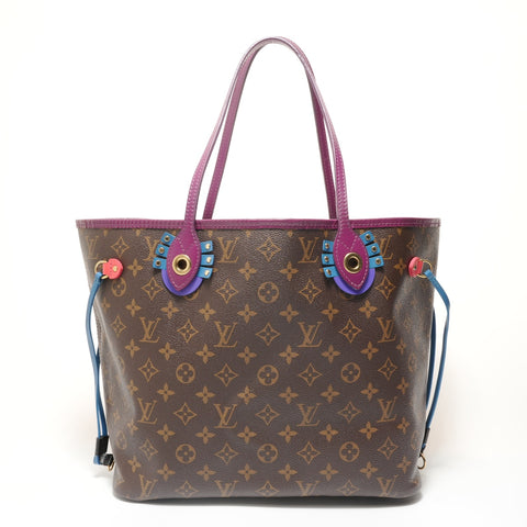 LOUIS VUITTON Monogram Neverfull MM Tote Bag Brown WS28334