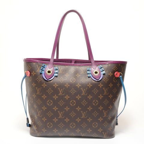 LOUIS VUITTON Monogram Neverfull MM Tote Bag Brown WS28334