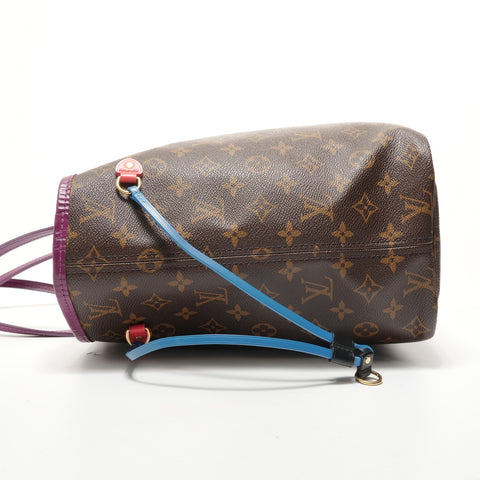 LOUIS VUITTON Monogram Neverfull MM Tote Bag Brown WS28334